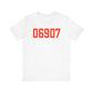 06907 Stamford Connecticut Zip Code Unisex Jersey Short Sleeve T-Shirt