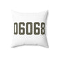 06068 Salisbury Connecticut Zip Code Polyester Square Pillow