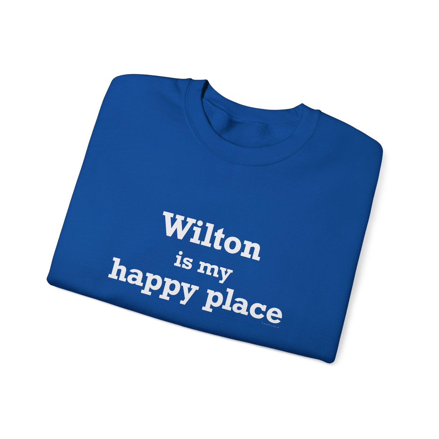 Wilton is my Happy Place Unisex Heavy Blend™ Crewneck Sweatshirt