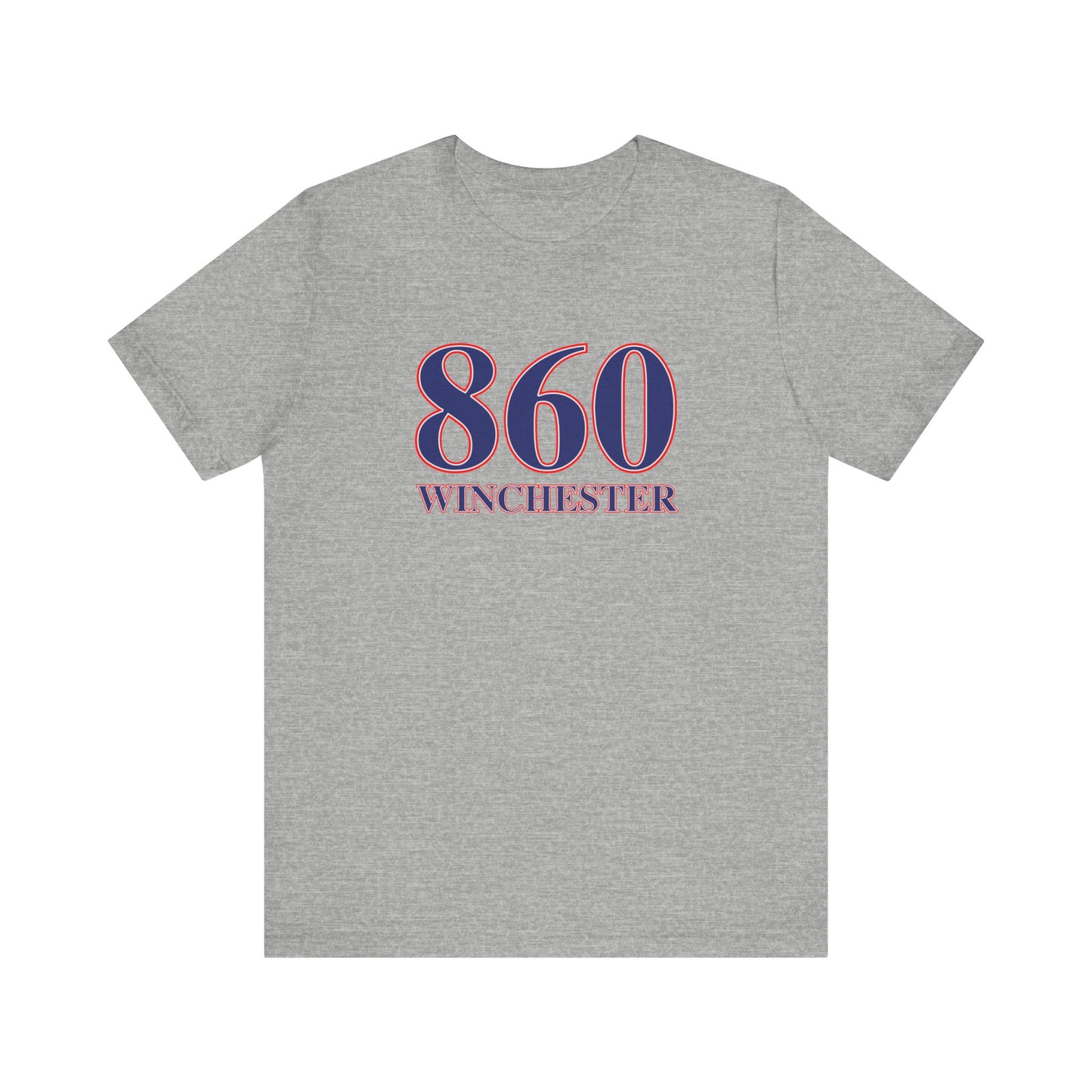 860 Wnchester Red White & Blue Unisex Jersey Short Sleeve T-Shirt