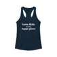 Lake Hills is My Happy Place Women's Ideal Racerback Tank Top