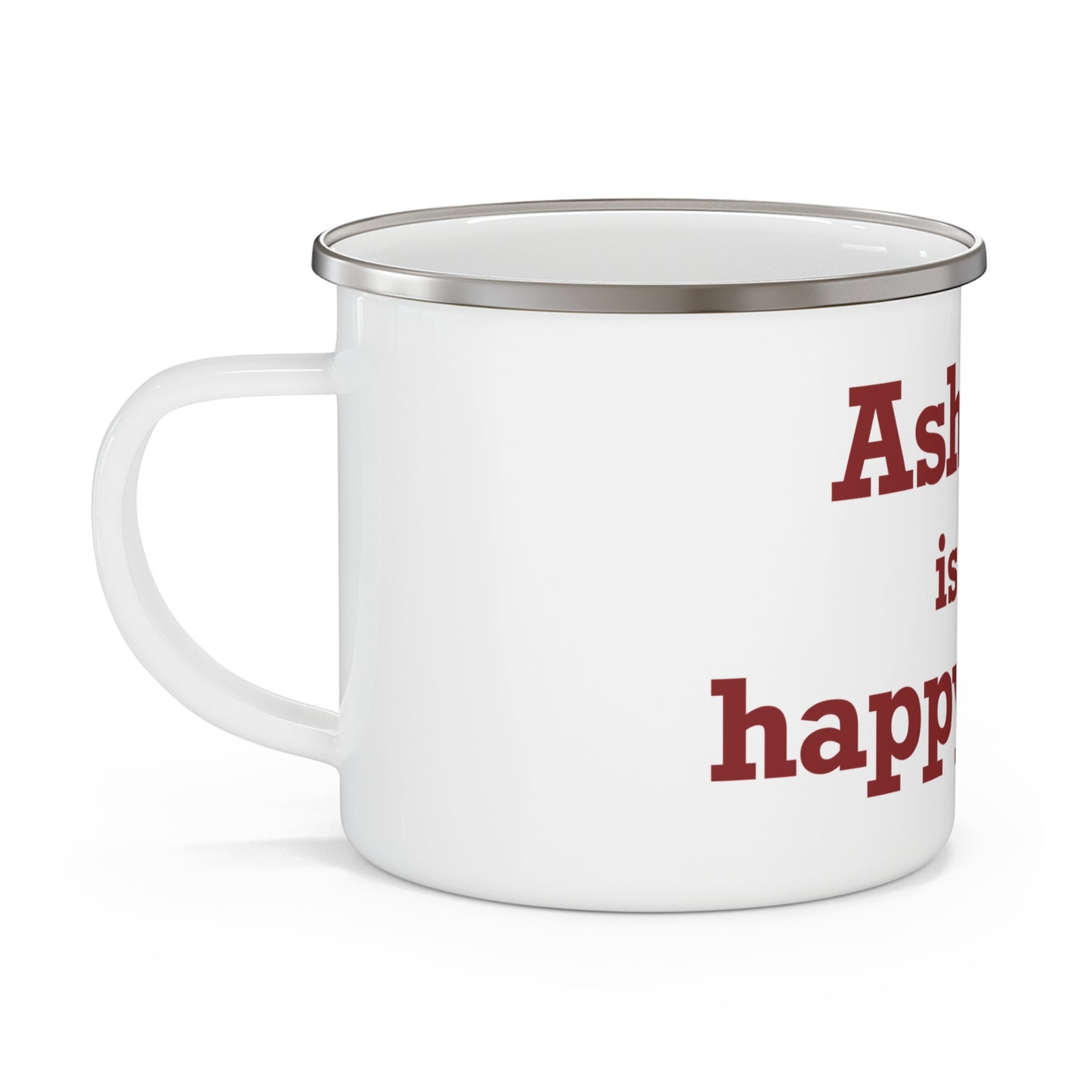 Ashford is My Happy Place Enamel Camping Mug