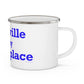 Plainville is My Happy Place Enamel Camping Mug