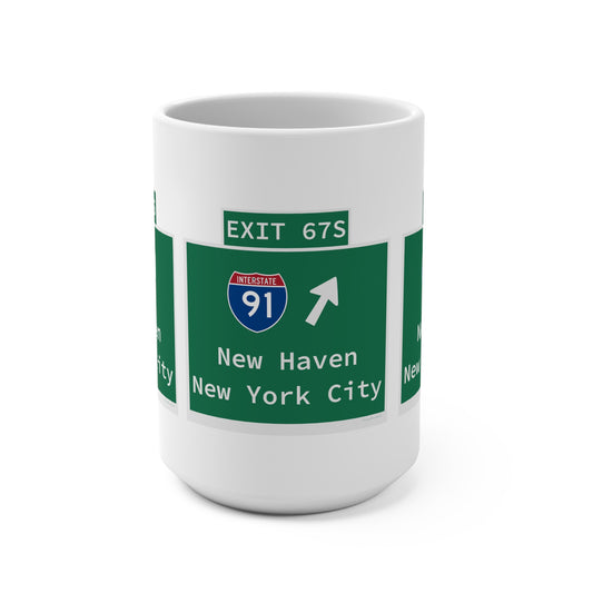 Vintage WCP Exit 67S Sign Mug 15oz