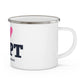 I Heart WSPT Enamel Camping Mug