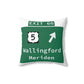 Vintage WCP Exit 66 Sign Spun Polyester Square Pillow
