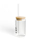 Greenwich Vision Glass Can with Straw and Lid, 16oz