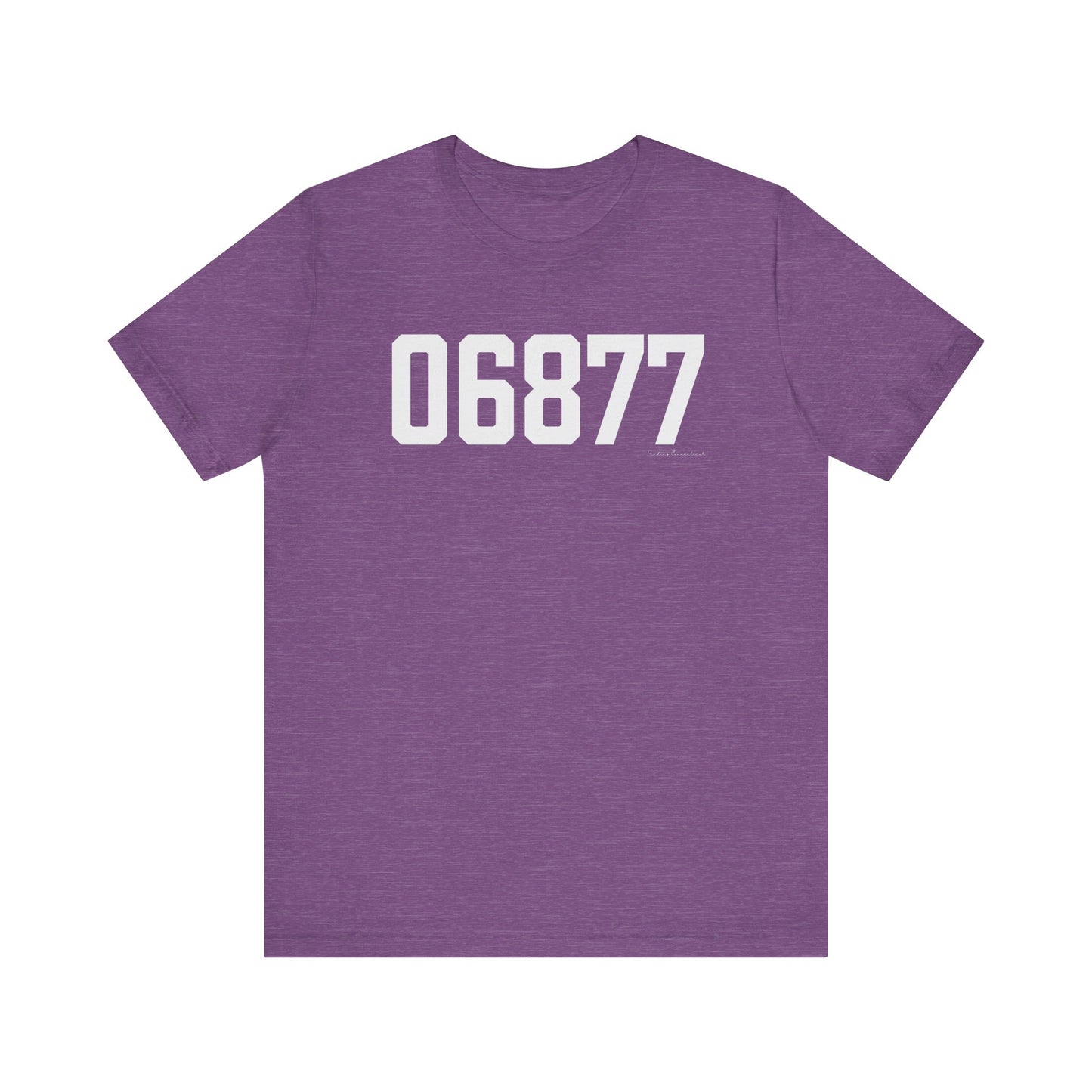 06877 Ridgefield CT Zip Code Unisex Jersey Short Sleeve T-Shirt