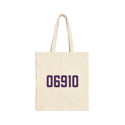 06910 Stamford Connecticut Zip Code Cotton Canvas Tote Bag