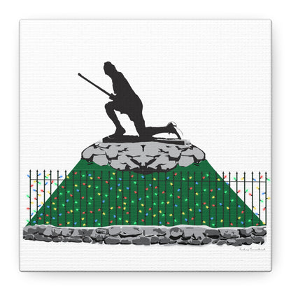 Minuteman Holiday Lights Matte Canvas, Stretched, 1.25"