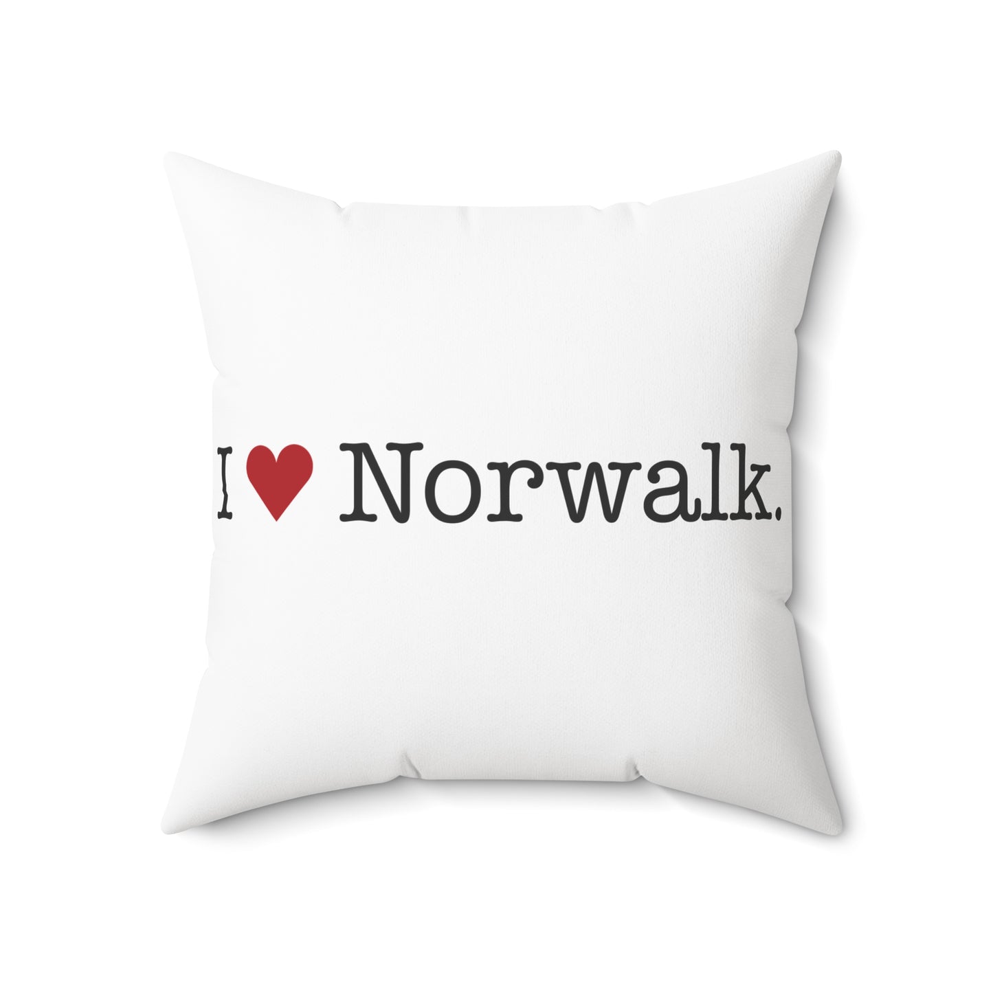 I Heart Norwalk. Spun Polyester Square Pillow