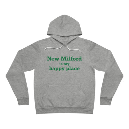 New Milford is My Happy Place Unisex Sponge Fleece Pullover Hoodie