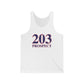 203 Prospect Red White & Blue Unisex Jersey Tank Top