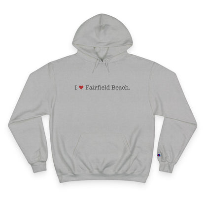 I Heart Fairfield Beach.  Champion Hoodie