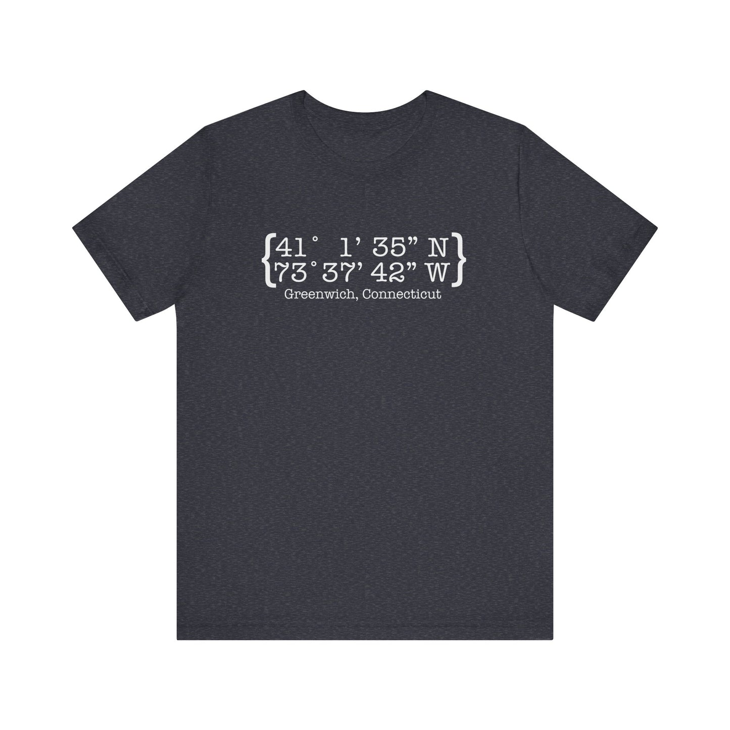 Greenwich Coordinates Unisex Jersey Short Sleeve T-Shirt