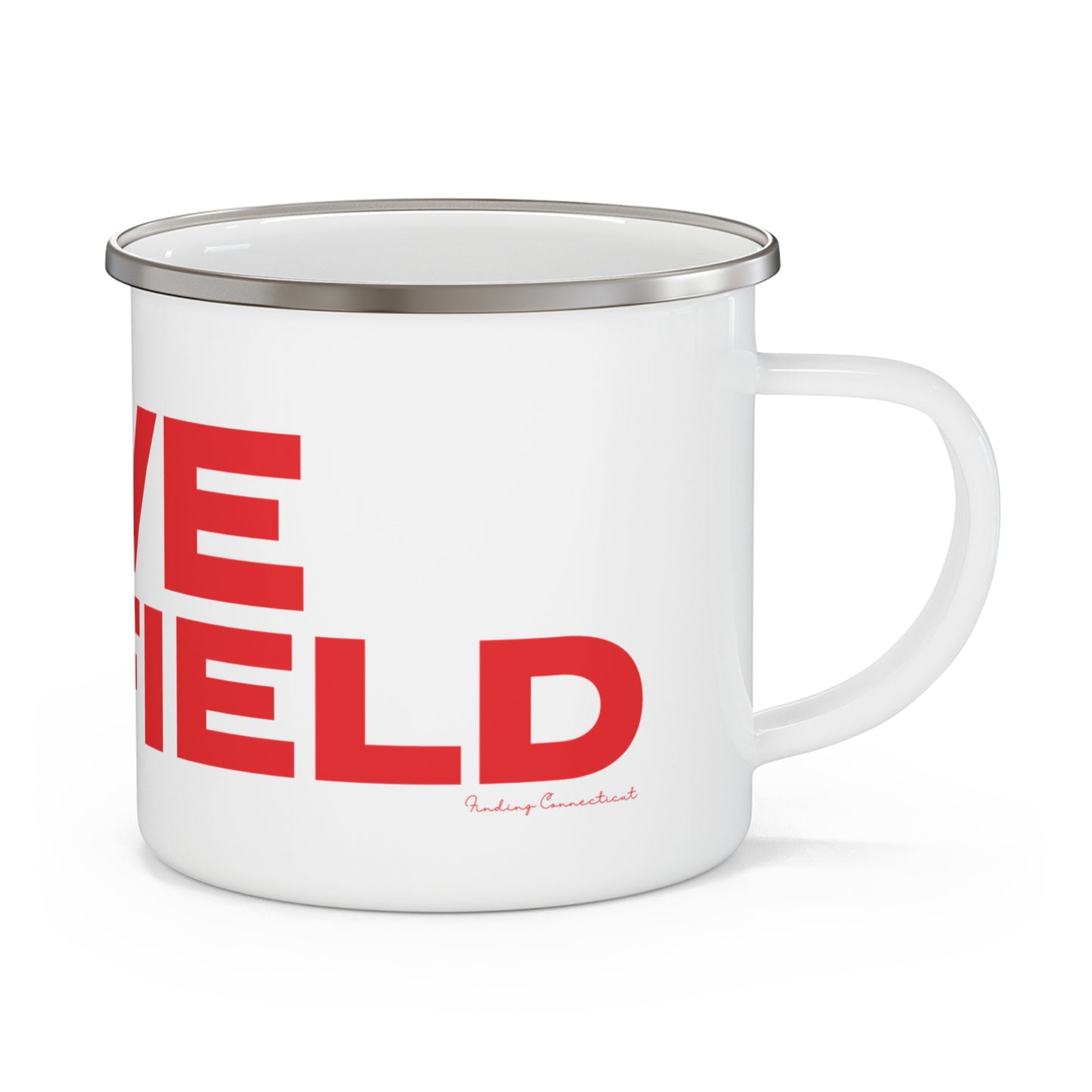 Love Fairfield Enamel Camping Mug