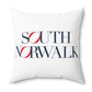 41 Tilt South Norwalk Spun Polyester Square Pillow