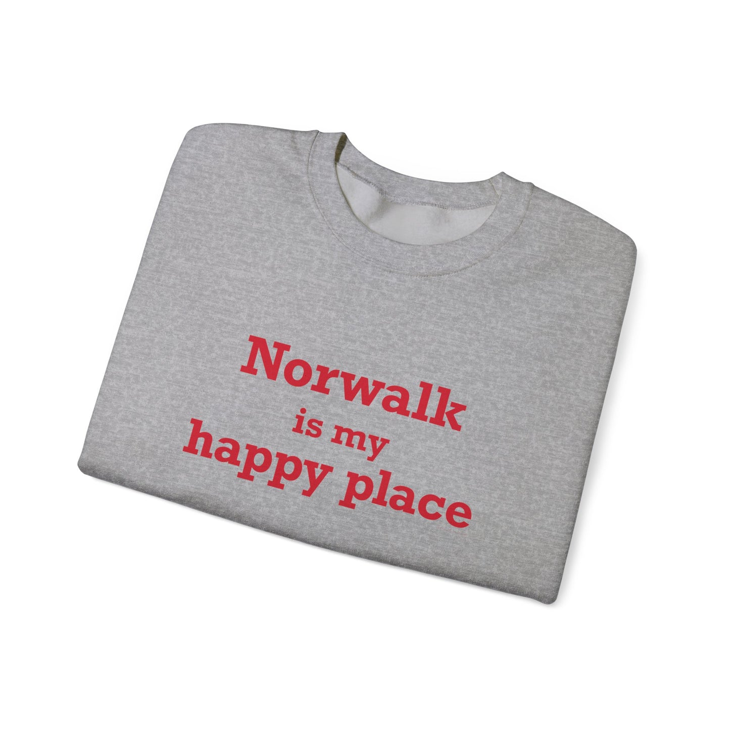 Norwalk is my Happy Place Unisex Heavy Blend™ Crewneck Sweatshirt