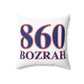 860 Bozrah Red, White & Blue Spun Polyester Square Pillow