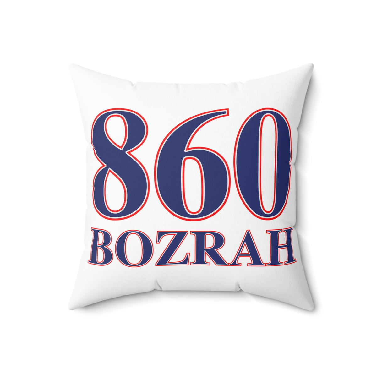 860 Bozrah Red, White & Blue Spun Polyester Square Pillow