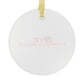 Love Fairfield Beach Glass Ornaments