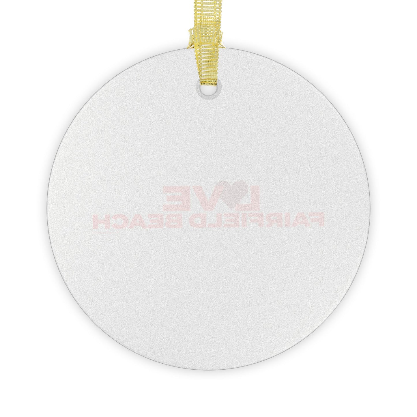Love Fairfield Beach Glass Ornaments