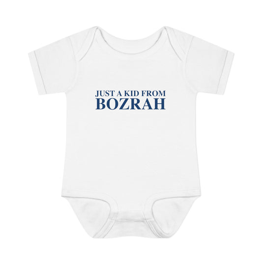 Just a kid from Bozrah Infant Baby Rib Bodysuit