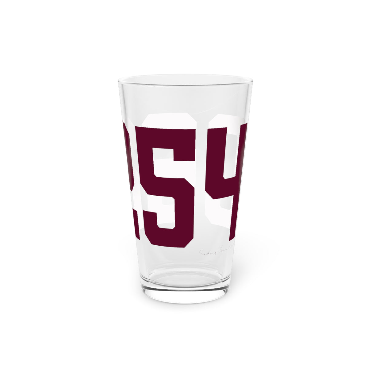 06254 Franklin Connecticut Zip Code Pint Glass, 16oz