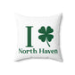 I Clover North Haven Spun Polyester Square Pillow