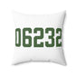 06232 Andover Connecticut Zip Code Spun Polyester Square Pillow