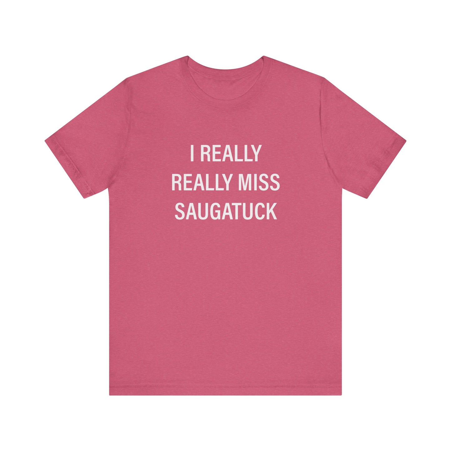 I Really Really Miss Saugatuck Unisex Jersey Short Sleeve T-Shirt