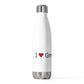 I Heart Greenwich. 20oz Insulated Bottle