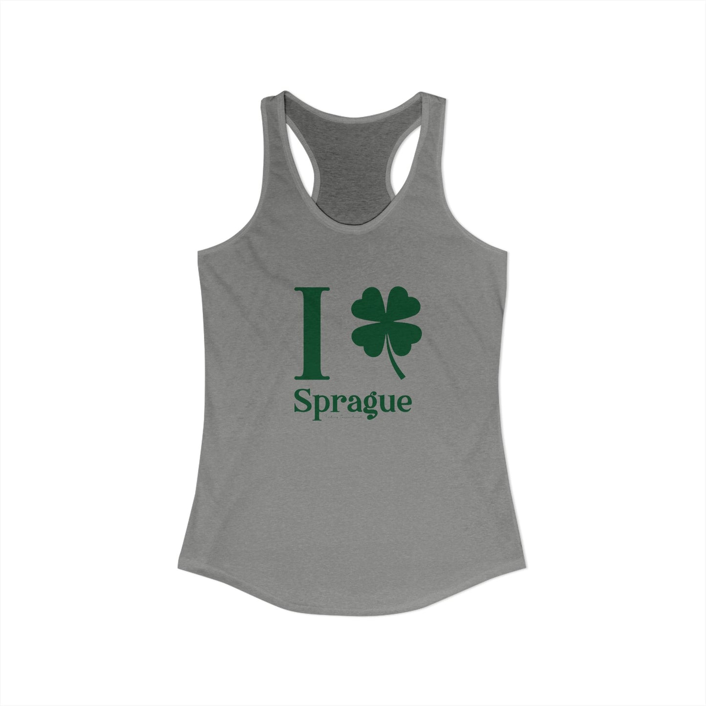 I Clover Sprague Women's Ideal Racerback Tank Top
