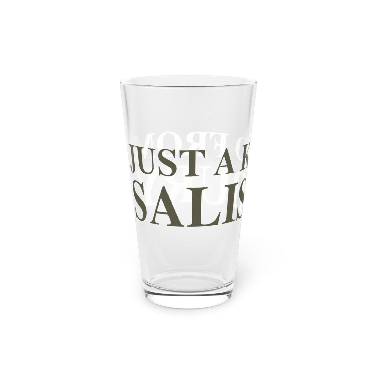 Just a kid from Salisbury Pint Glass, 16oz