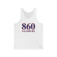 860 Salisbury Red White & Blue Unisex Jersey Tank Top