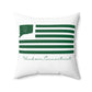 Windsor Connecticut St. Patrick’s Day Flag Spun Polyester Square Pillow