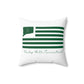 Rocky Hill Connecticut St. Patrick’s Day Flag Spun Polyester Square Pillow