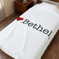 I Heart Bethel. Velveteen Plush Blanket