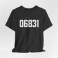 06831 - Greenwich CT Zip Code Unisex Jersey Short Sleeve T-Shirt