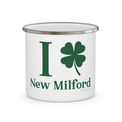 I Clover New Milford Enamel Camping Mug