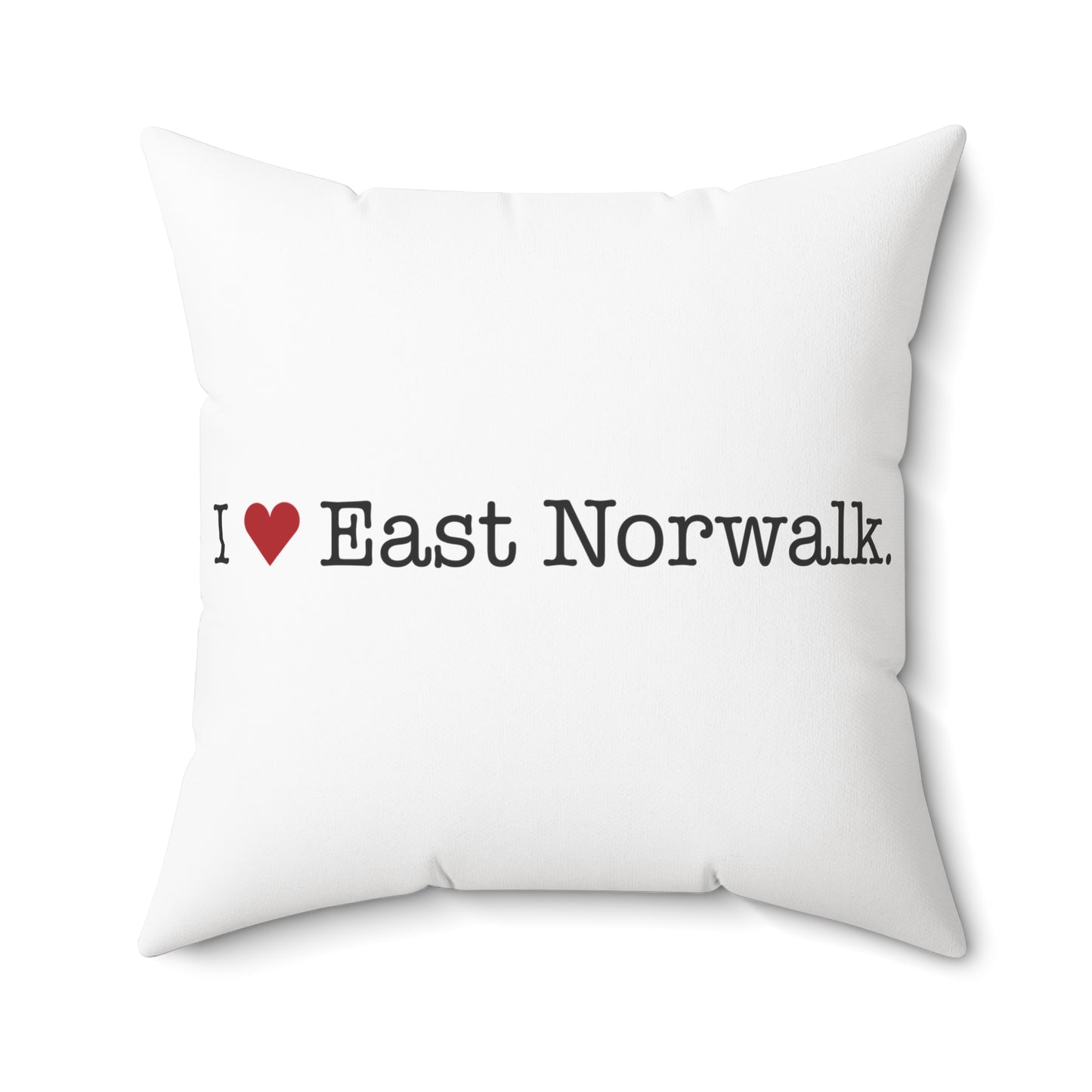 I Heart East Norwalk. Spun Polyester Square Pillow