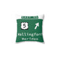 Vintage WCP Exit 66 Sign Spun Polyester Square Pillow