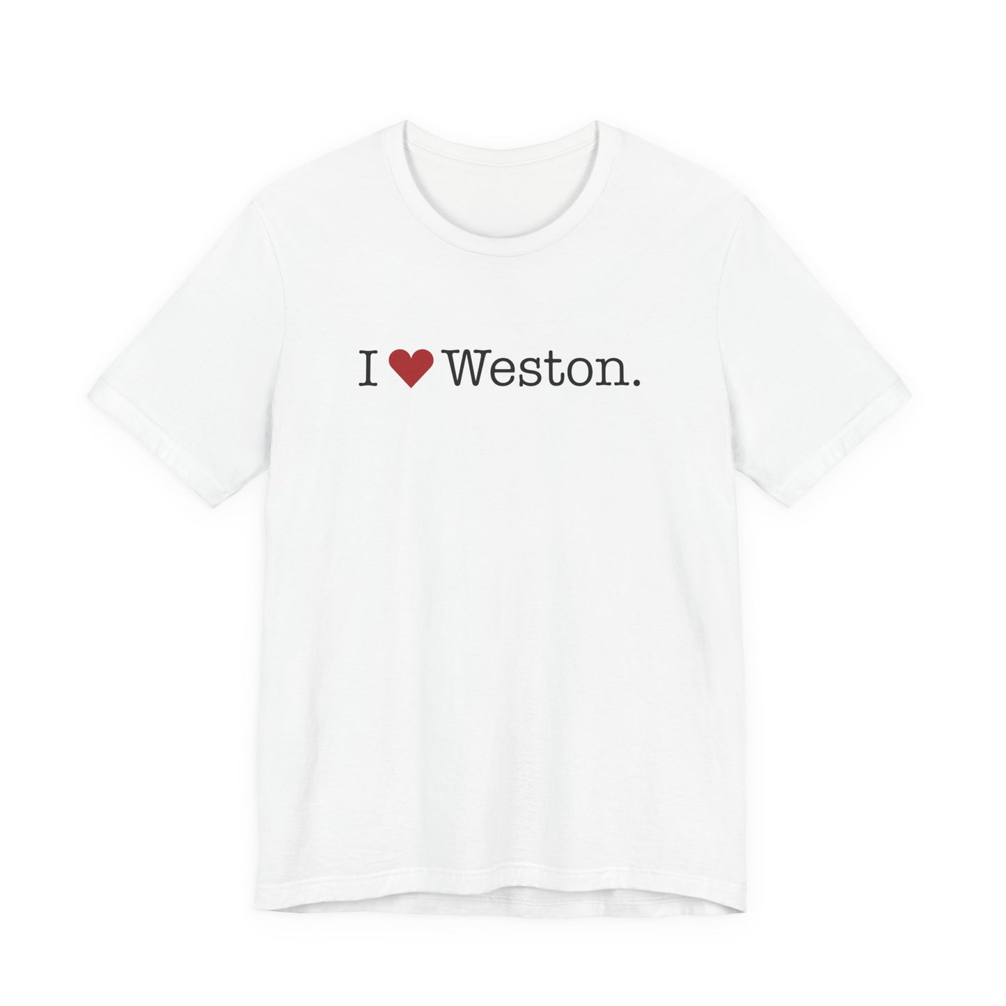I Heart Weston. Unisex Jersey Short Sleeve T-Shirt