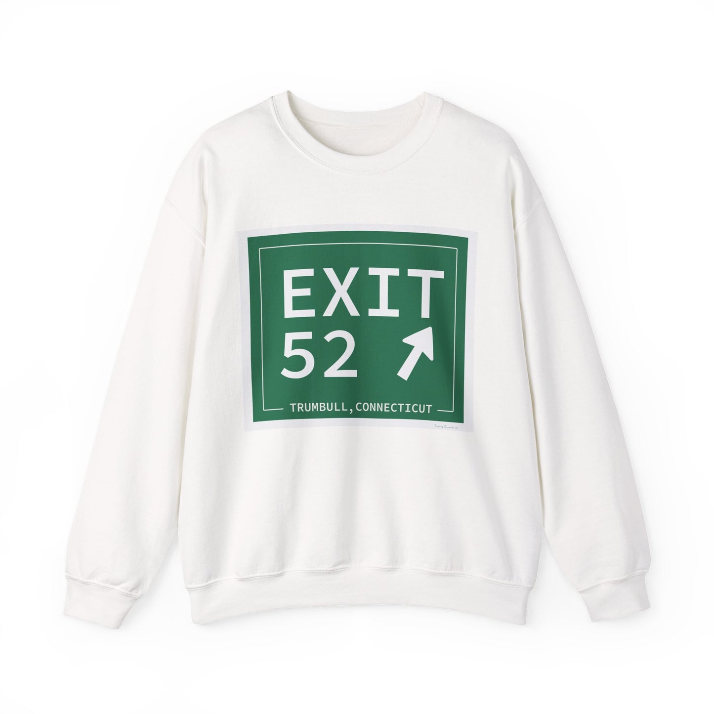 Vintage Exit 52  Merritt Parkway Sign Unisex Heavy Blend™ Crewneck Sweatshirt