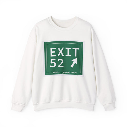 Vintage Exit 52  Merritt Parkway Sign Unisex Heavy Blend™ Crewneck Sweatshirt