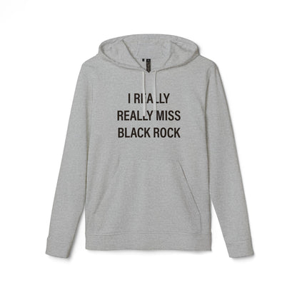 I Really Really Miss Black Rock adidas® Unisex Fleece Hoodie