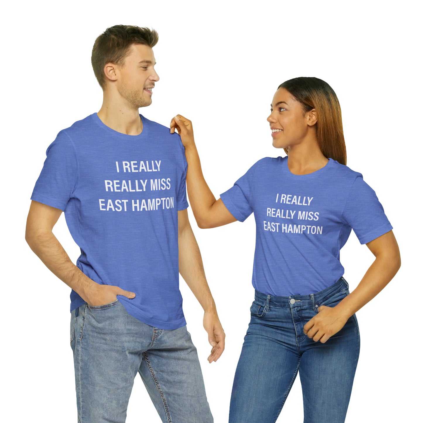 I Really Really Miss East Hampton (white) Unisex Jersey Short Sleeve Tee