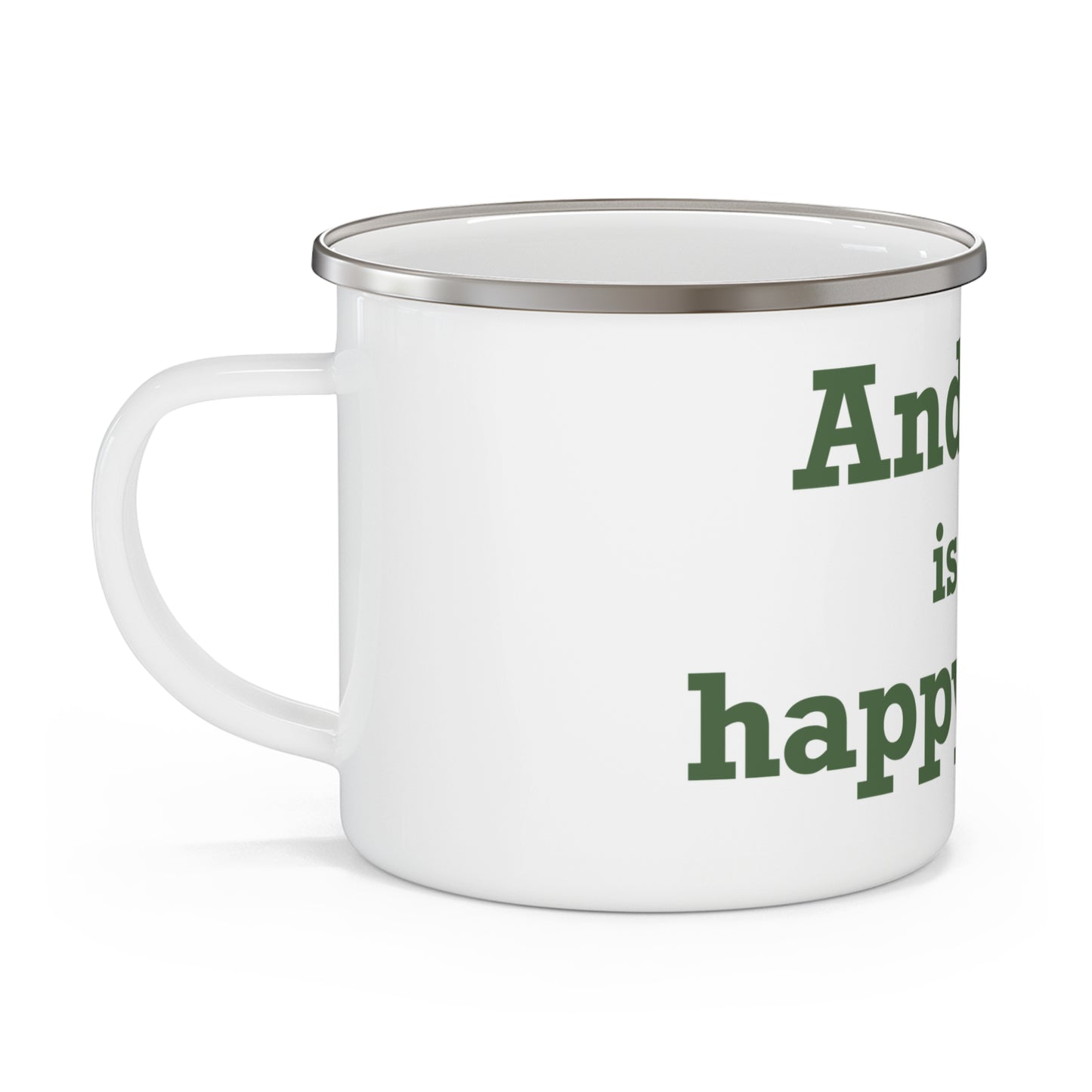 Andover is My Happy Place Enamel Camping Mug