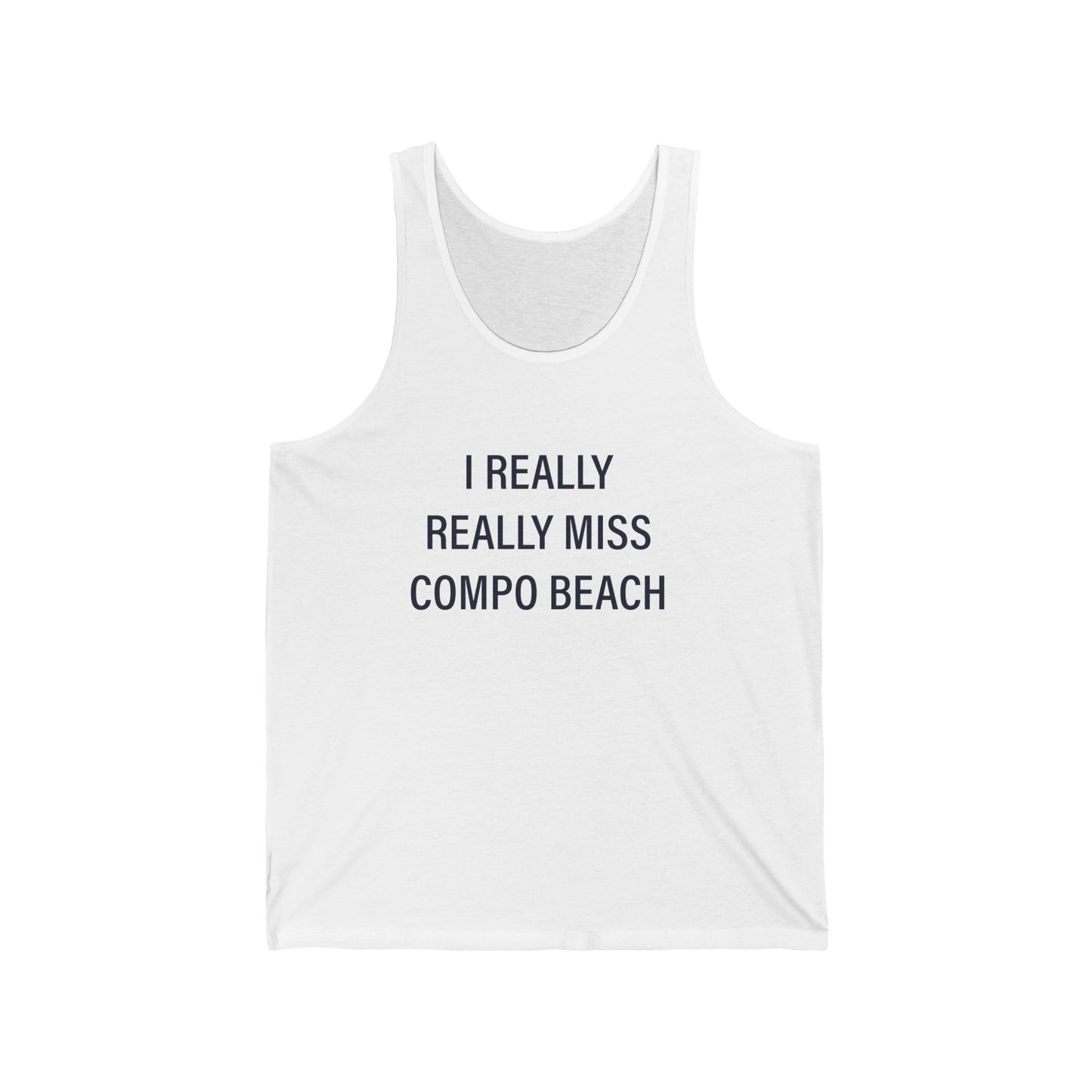 I Really Really Miss Compo Beach Unisex Jersey Tank Top