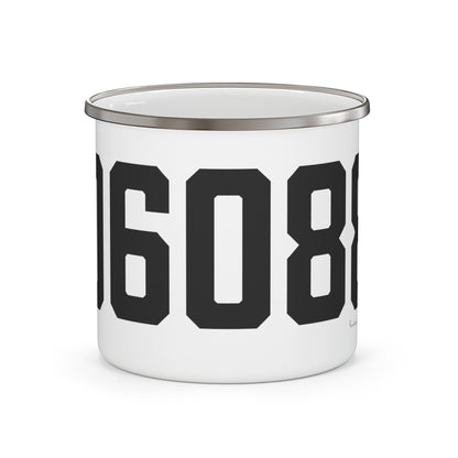 06088 East Windsor Connecticut Zip Code Enamel Camping Mug